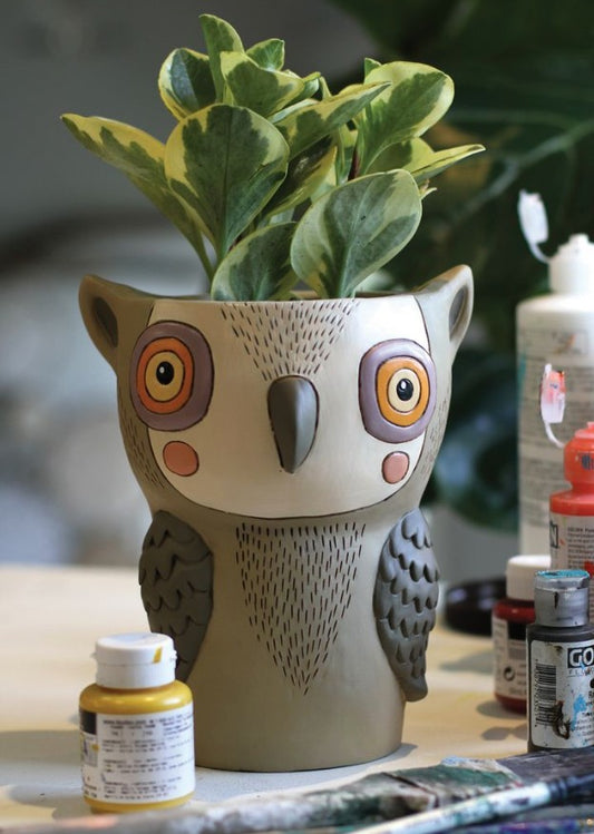 HOOTIE Owl Planter