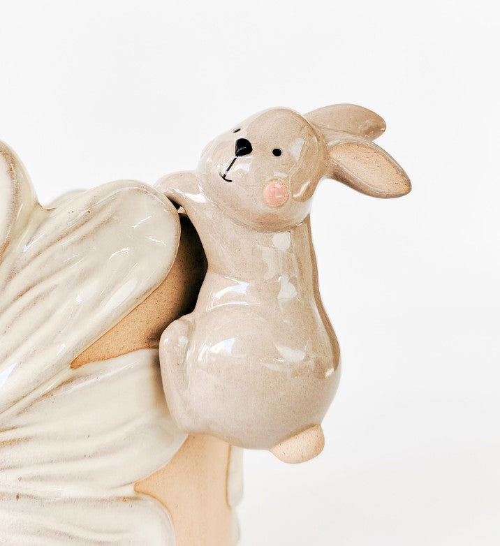 Rabbit Pot Hanger Grey 9cm