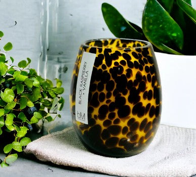Candle - Confetti Leopard - Black Raspberry Vanilla (Boxed)