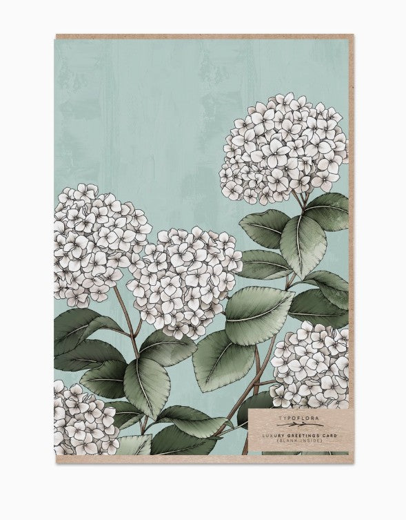 Hydrangeas Portrait Card