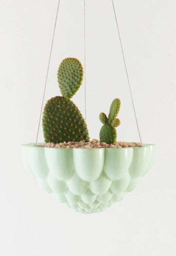Jelly Hanging Planter Green