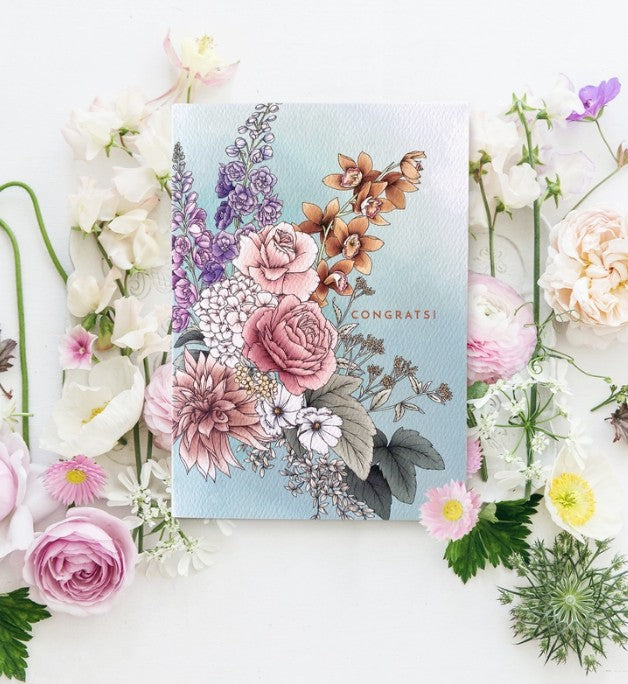 Gardens Congrats Card