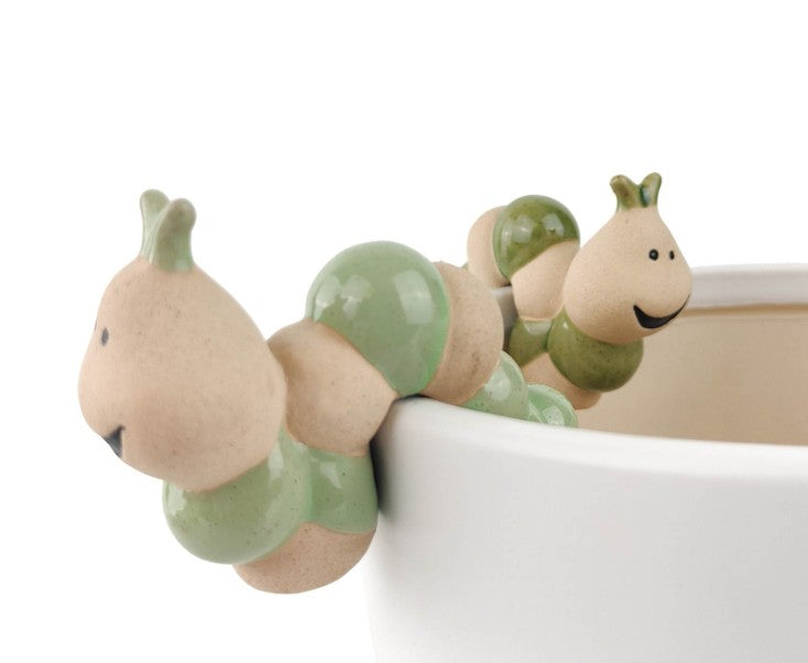 Caterpillar Pot Hanger Green 9cm