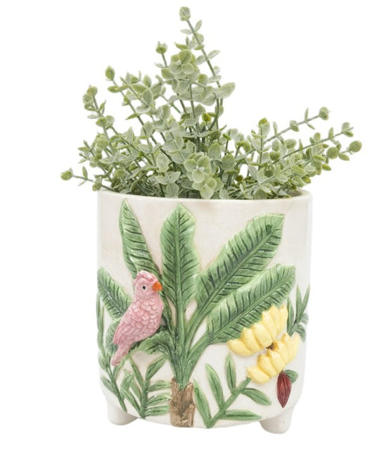 Tropical Bird Planter 15cm