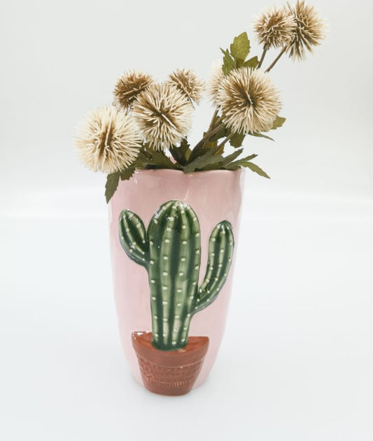 Cactus Vase PInk 18cm