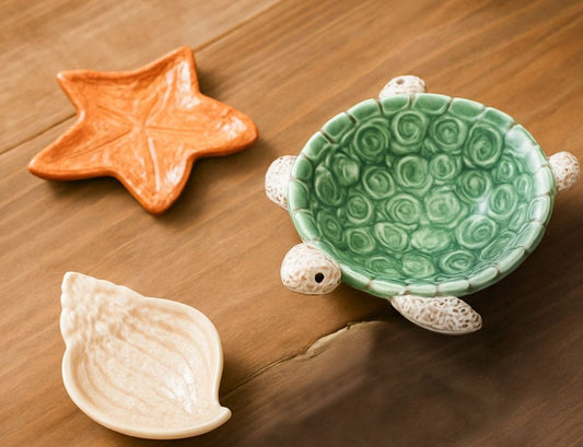 Reef Turtle Bowl Green 22cm