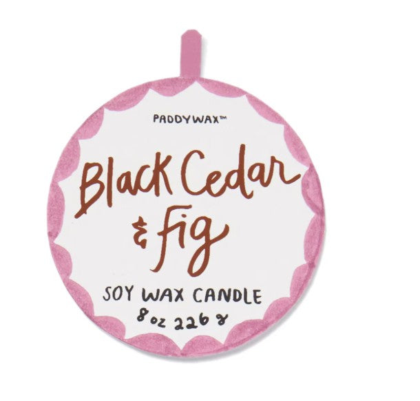 Paddywax: A Dopo Ceramic Candle Tiger Black Cedar & Fig 226g