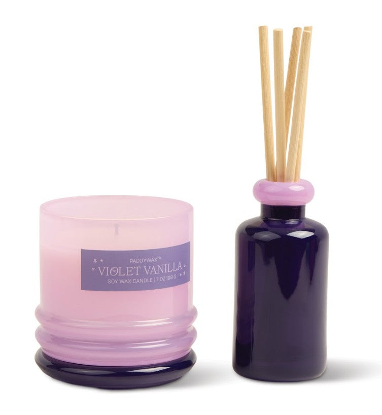 Paddywax: Violet Vanilla Purple Glass Diffuser