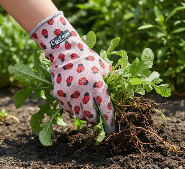 Cyclone Lifestyle Lady bug Gardening Gloves - Size M