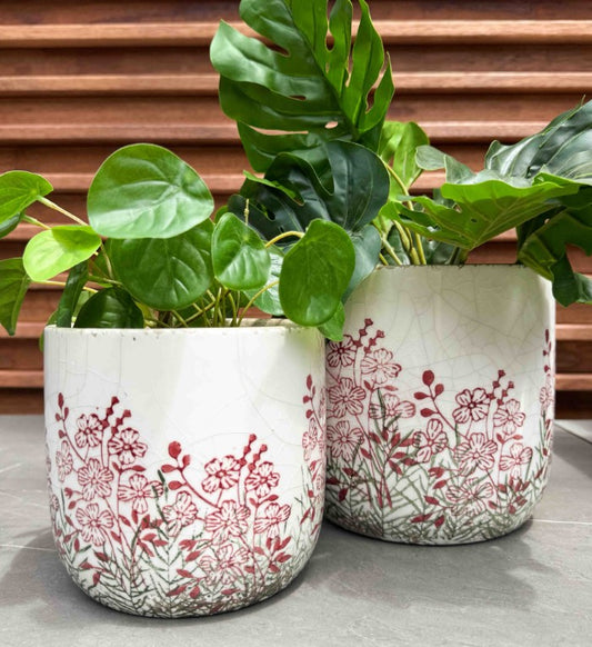 Seline Planter Pink and Green