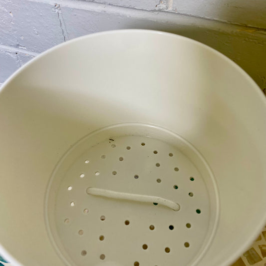 150mm Self Watering Wicking Pot - White