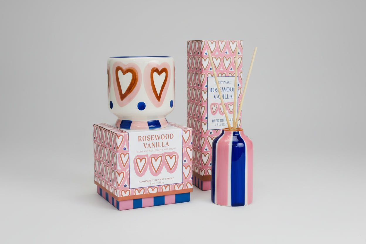 Paddywax: A Dopo Hearts Diffuser - Rosewood Vanilla 118ml