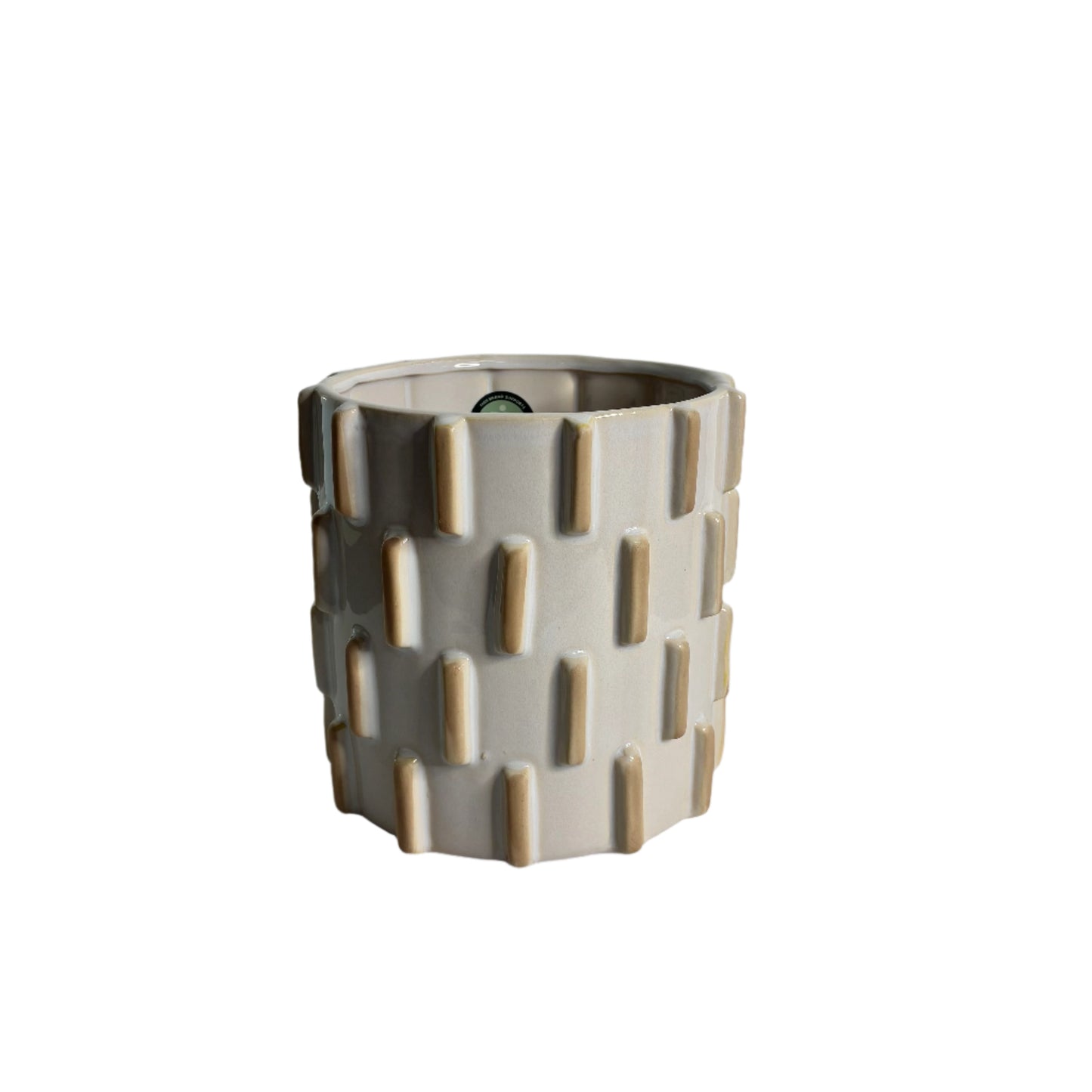 Knox Cylinder Pot - White