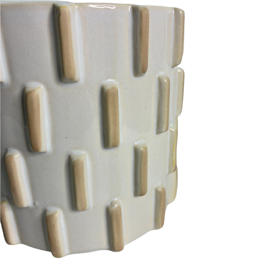 Knox Cylinder Pot - White