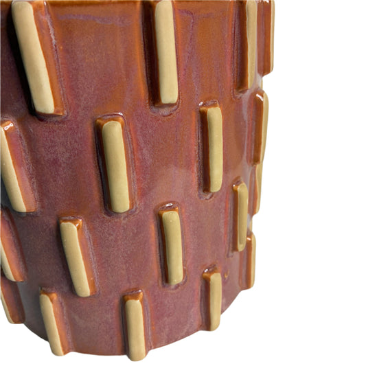 Knox Cylinder Pot - Pink