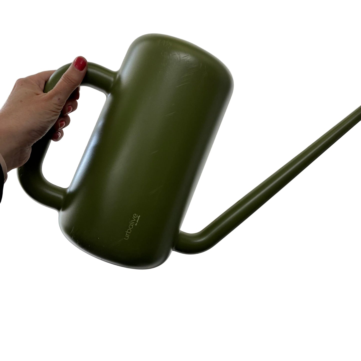Pilea Watering Can 3.8L - Green and White