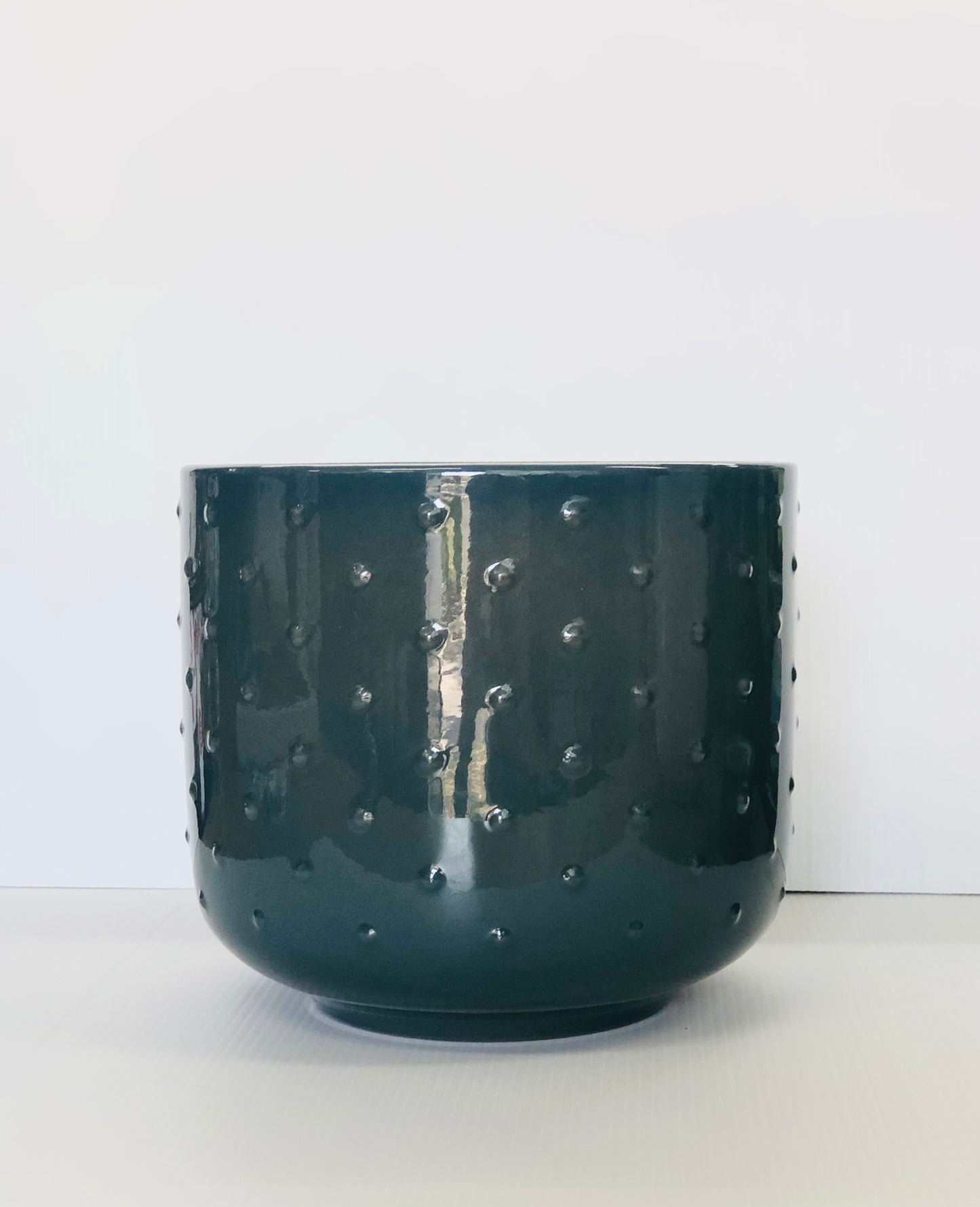 Dotty Cover Pot Blue