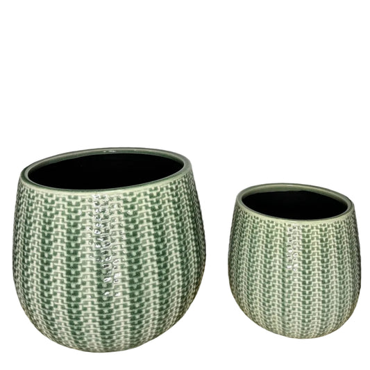 Coastal Pot S/2 - Green