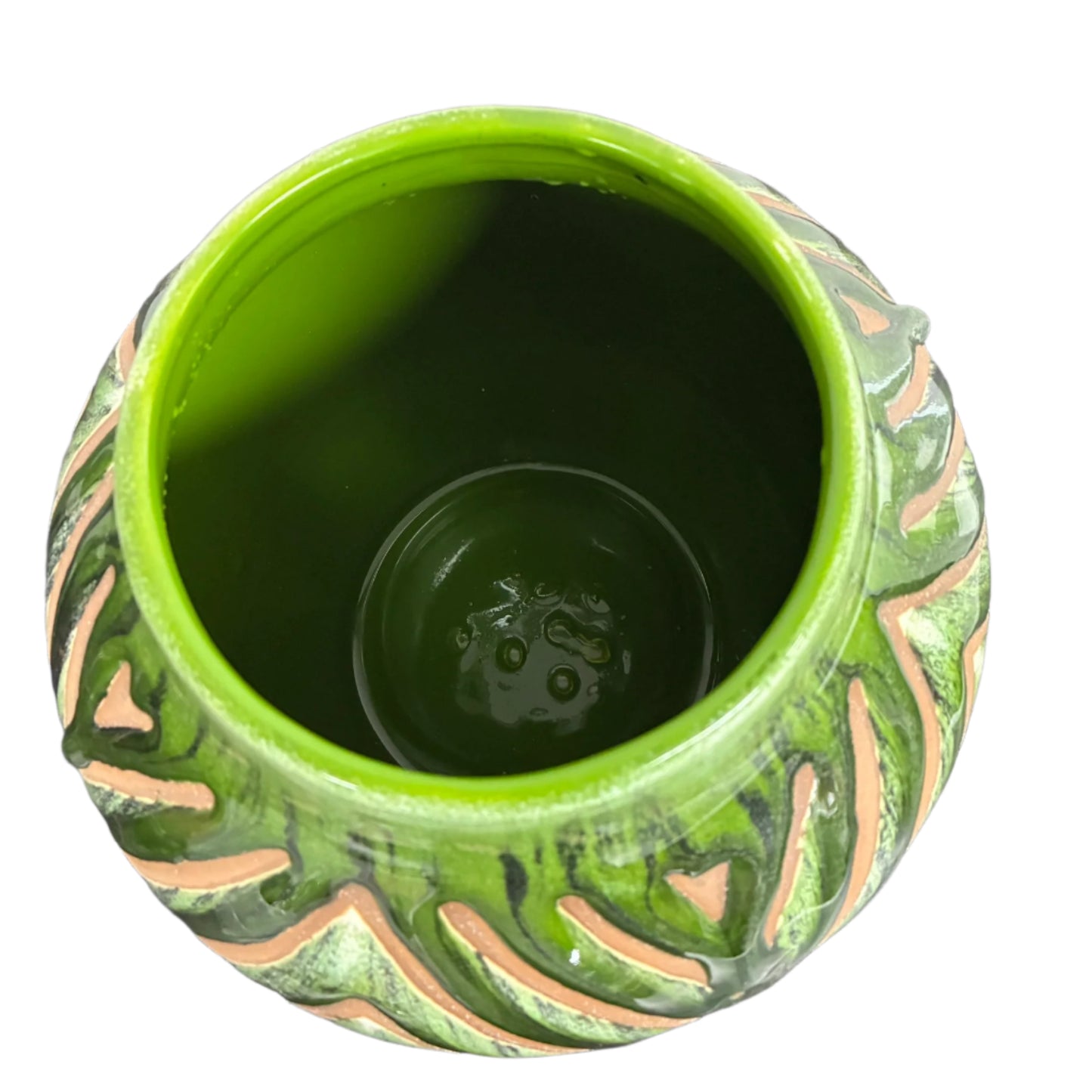 Eliya Vase, Green Stoneware