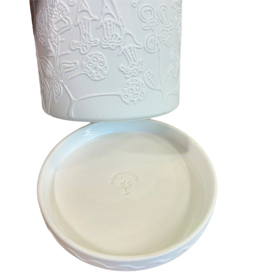 Callista Pot White with Philodenron Birkin