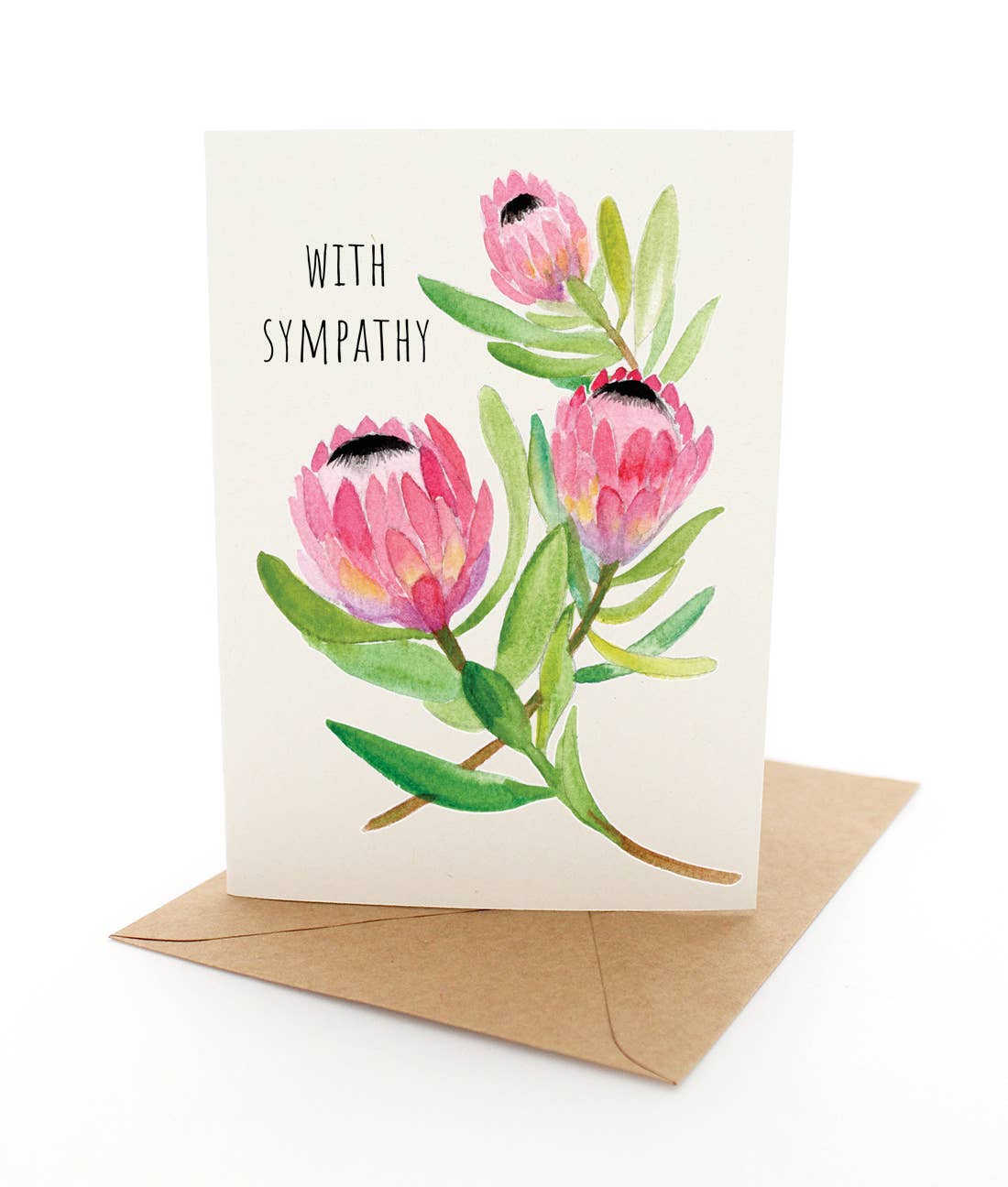 Sympathy Proteas - Greeting Card