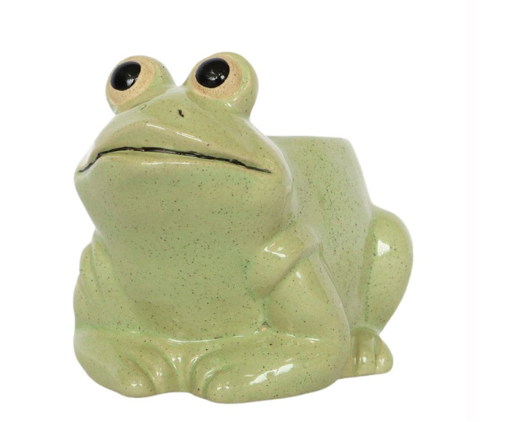 Frog Planter Light Green Small