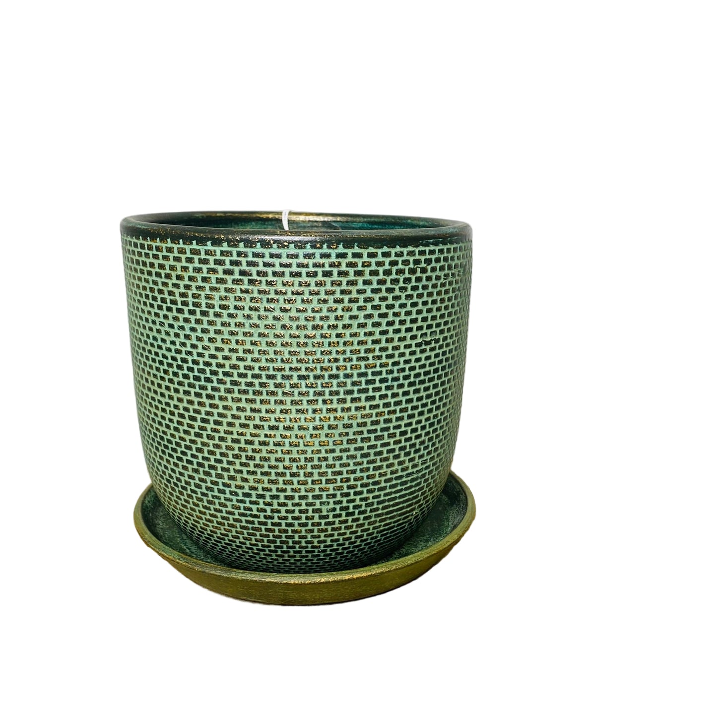 Soho Pots with Saucers - Green - 3 sizes