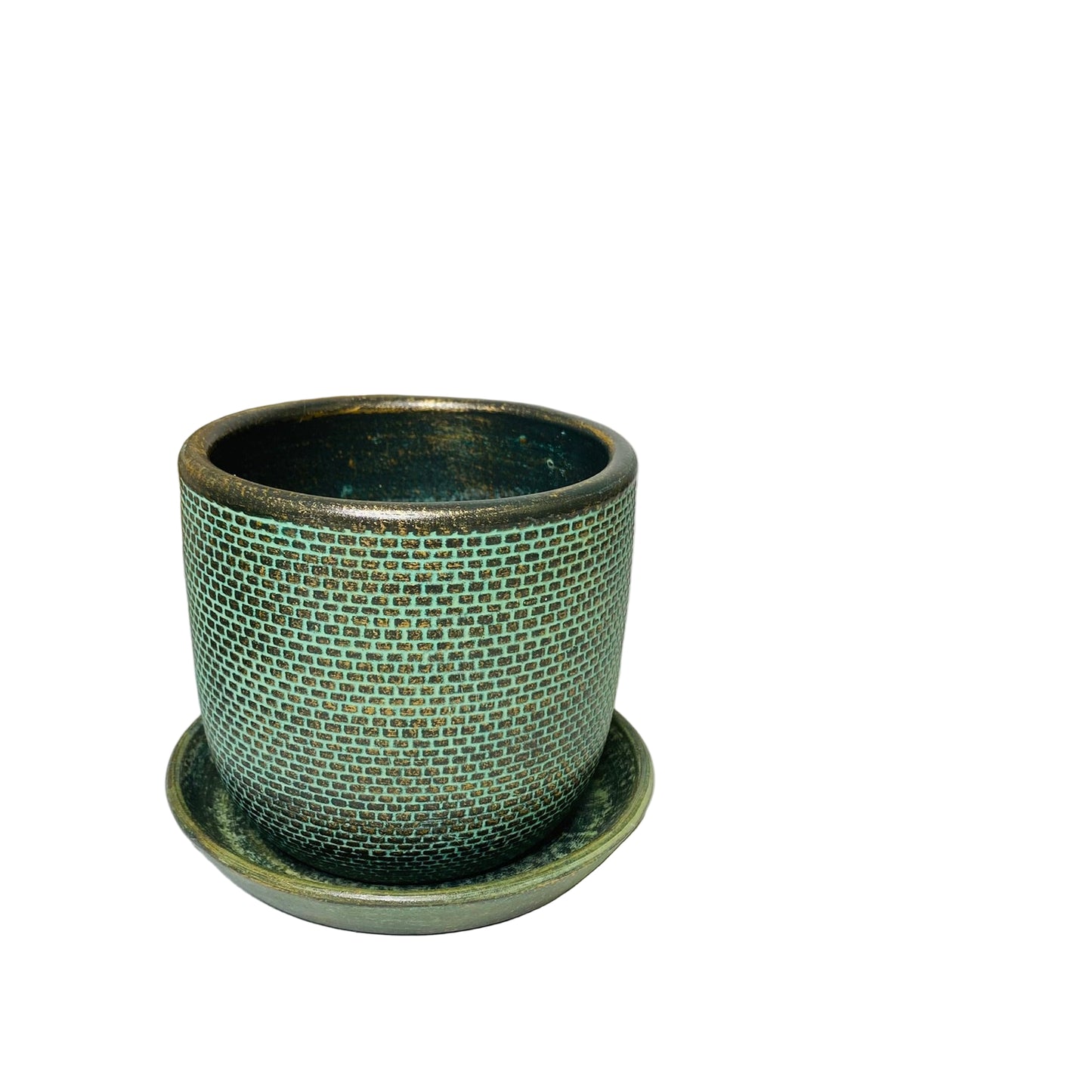 Soho Pots with Saucers - Green - 3 sizes