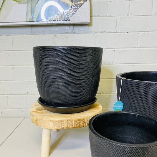 Soho Large Black Pots 3 Sizes