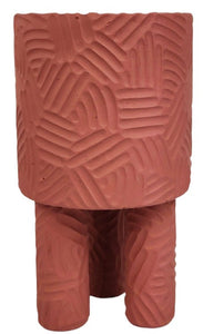 Enola Tall Planter with legs Pink