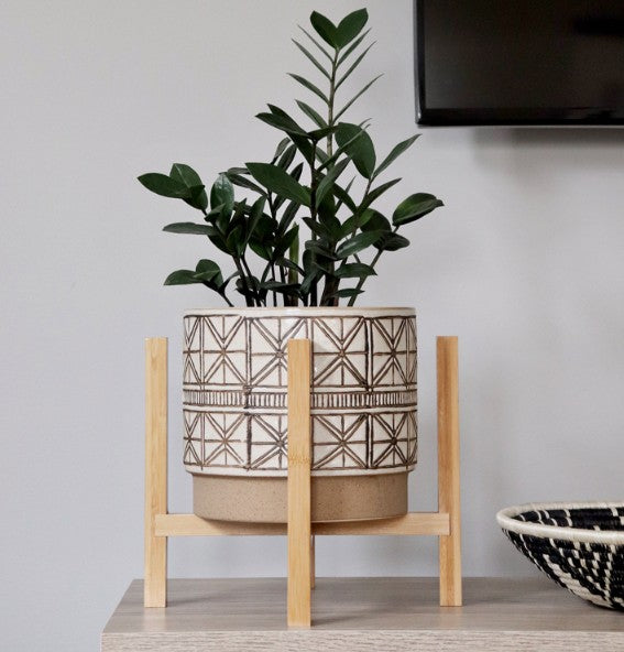 Wooden Plant Stand 25cm