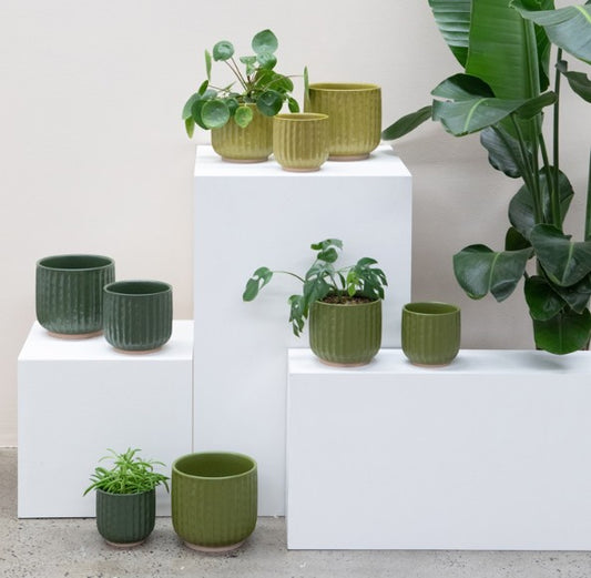 Bea Planter Pot Large Moss Green