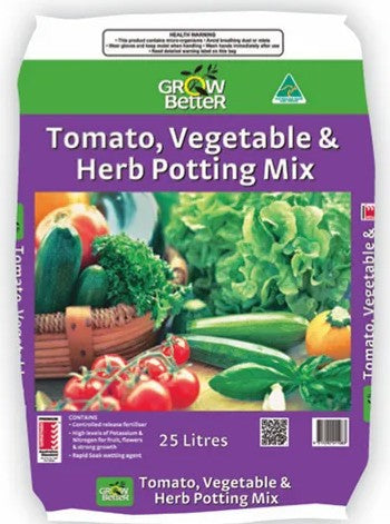Tomato, Vegetable & Herb Potting Mix - 25L