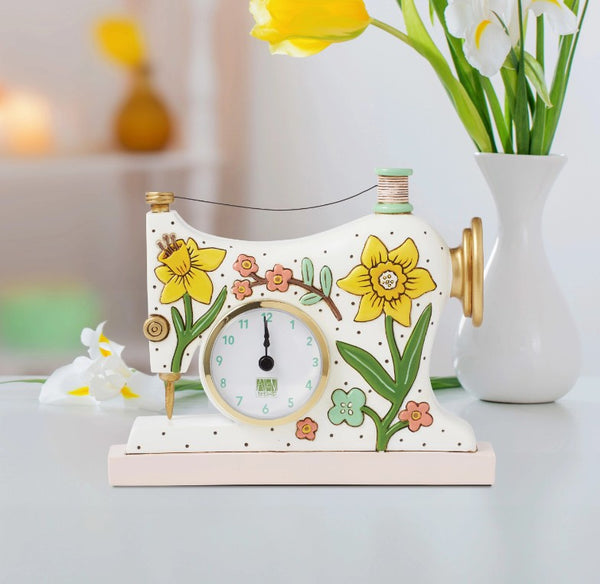 Sew Happy Desk Clock