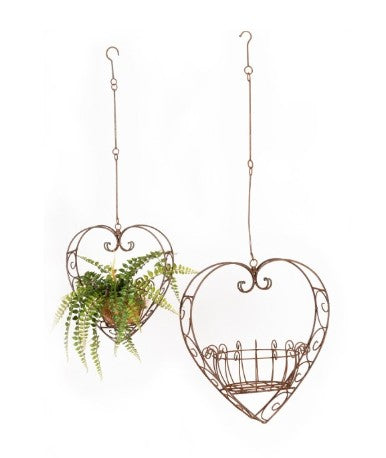 Wire Heart Planters