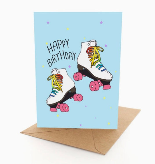 Rollerstakes Birthday Card