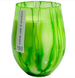 Candle - Watercolour Green - Kaffir Lime Mango (Boxed)