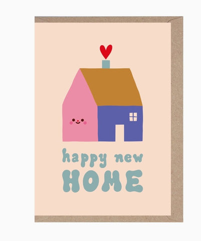 Happy New Home Cute Home Card