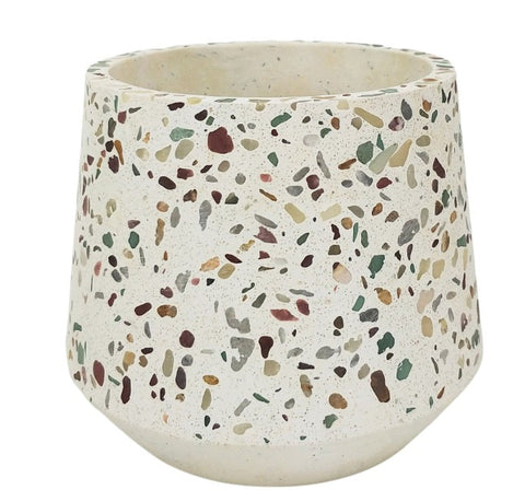 Terrazzo Planter Green Mustard Small