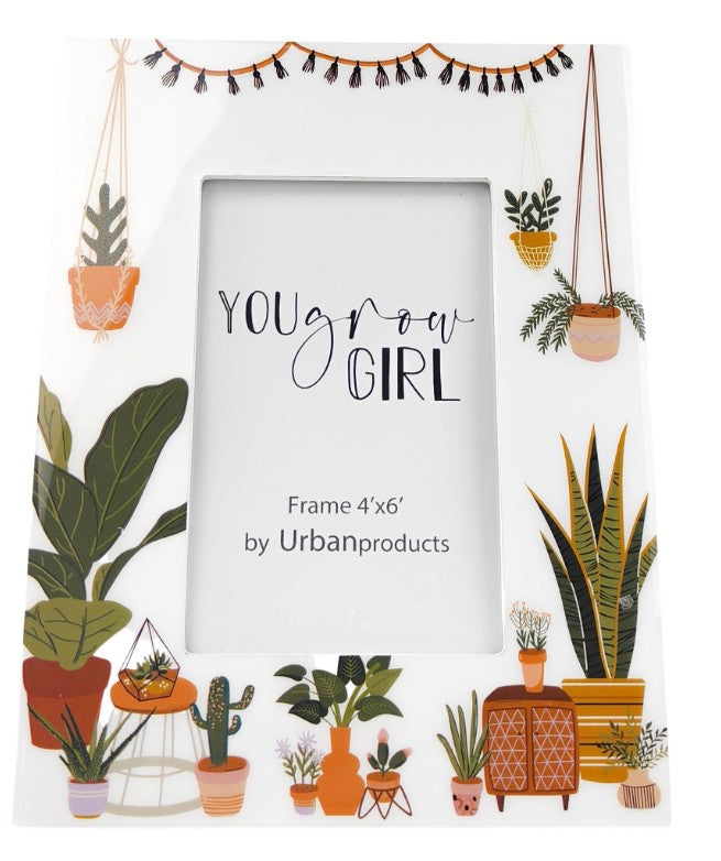 You Grow Girl Plant Picture Frame