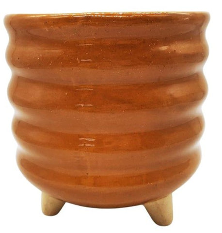 Shelby Planter with Legs Terracotta