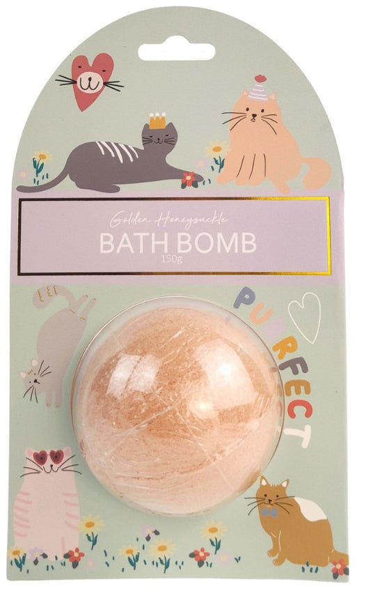 Perfect Pets Cat Golden Honeysuckle Bath Bomb
