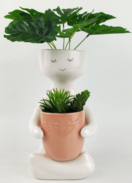 Person Holding a Pot Planter Rose - Large