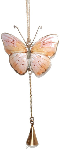 Butterfly with Bell Hanging Charm