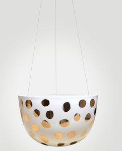 Deocrative Hanging Planter Gold Spot