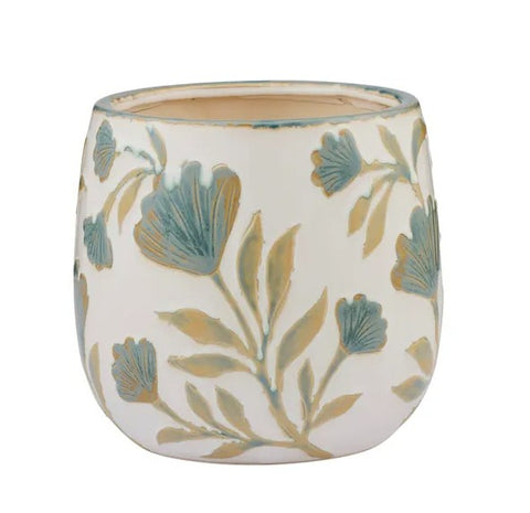 Anchal Ceramic Pot Blue/Olive