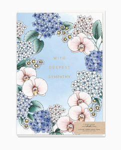 Orchids with Deepest Sympathy Card