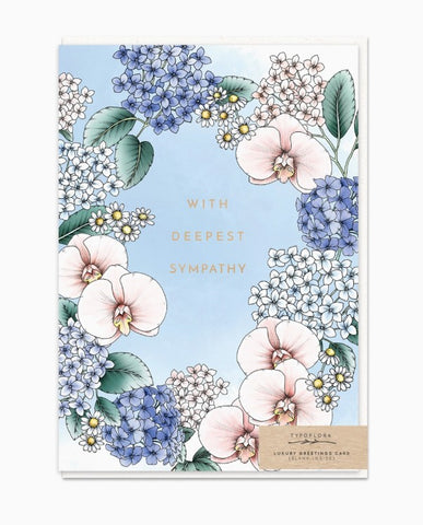 Orchids with Deepest Sympathy Card