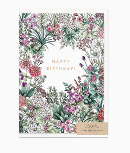 Flower Field Birthday Card