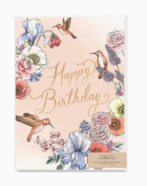 Hummingbird Birthday Card